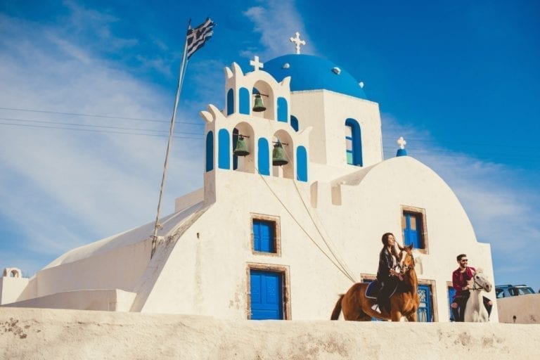 Santorini horse riding