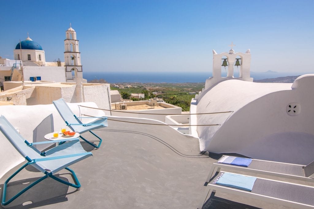 Demeter Cave House Pyrgos Santorini - Terrace