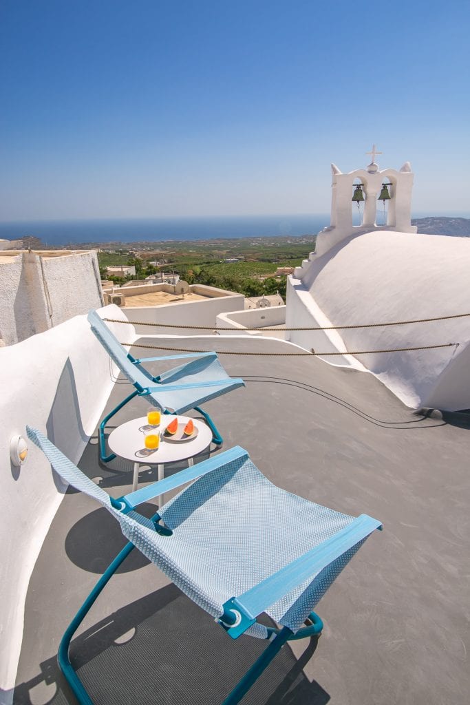 Demeter Cave House Pyrgos Santorini - Terrace