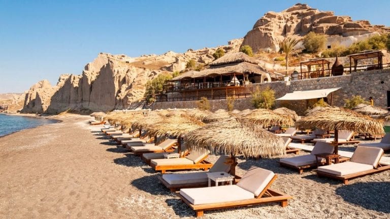 Top 5 Beach Bar Santorini