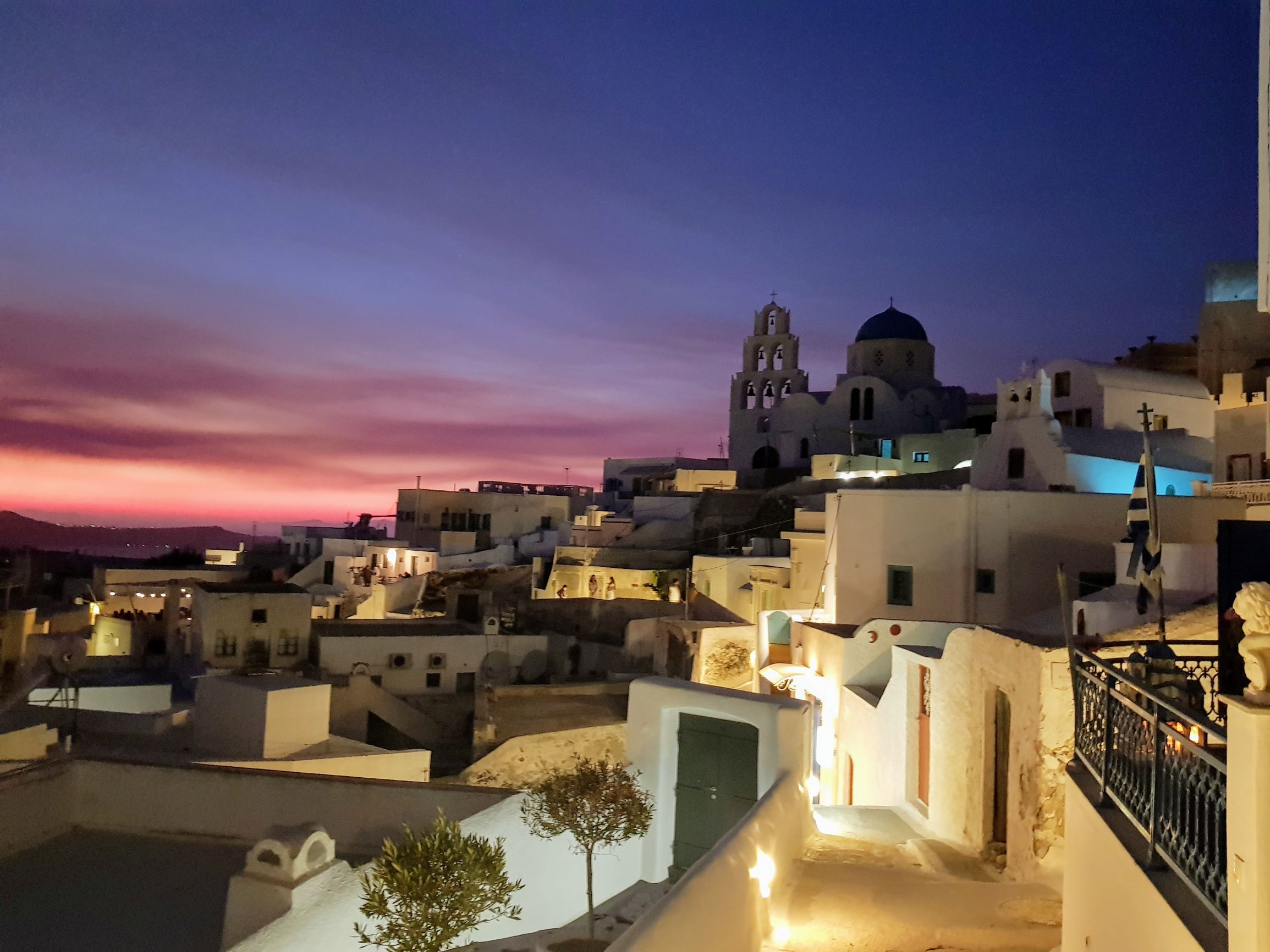 Visit Pyrgos for amazing Santorini Sunsets Away from the Crowds
