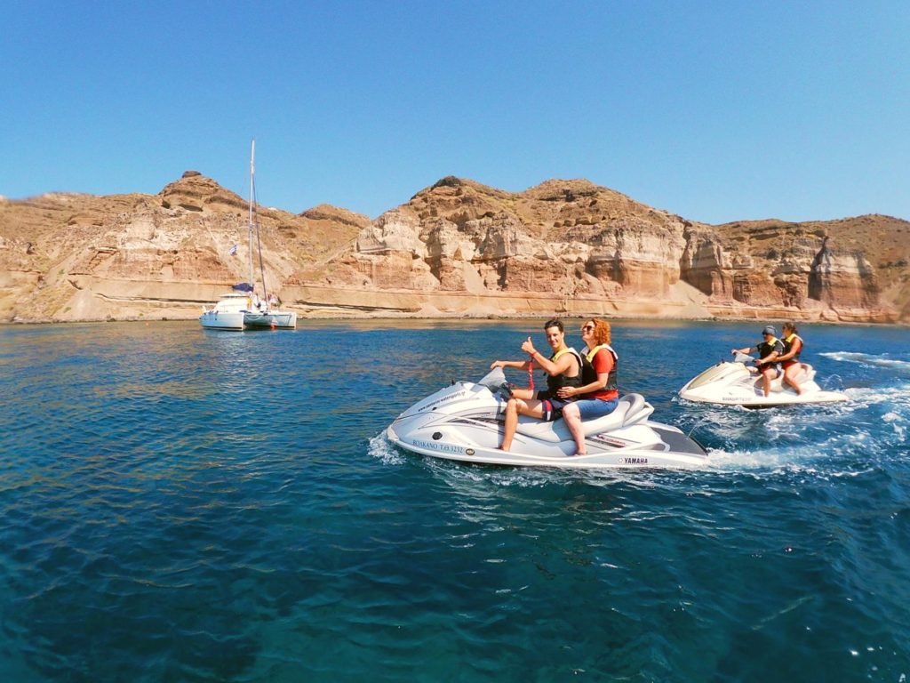 Jet Ski Safari - one of the best water sports in Santorini
