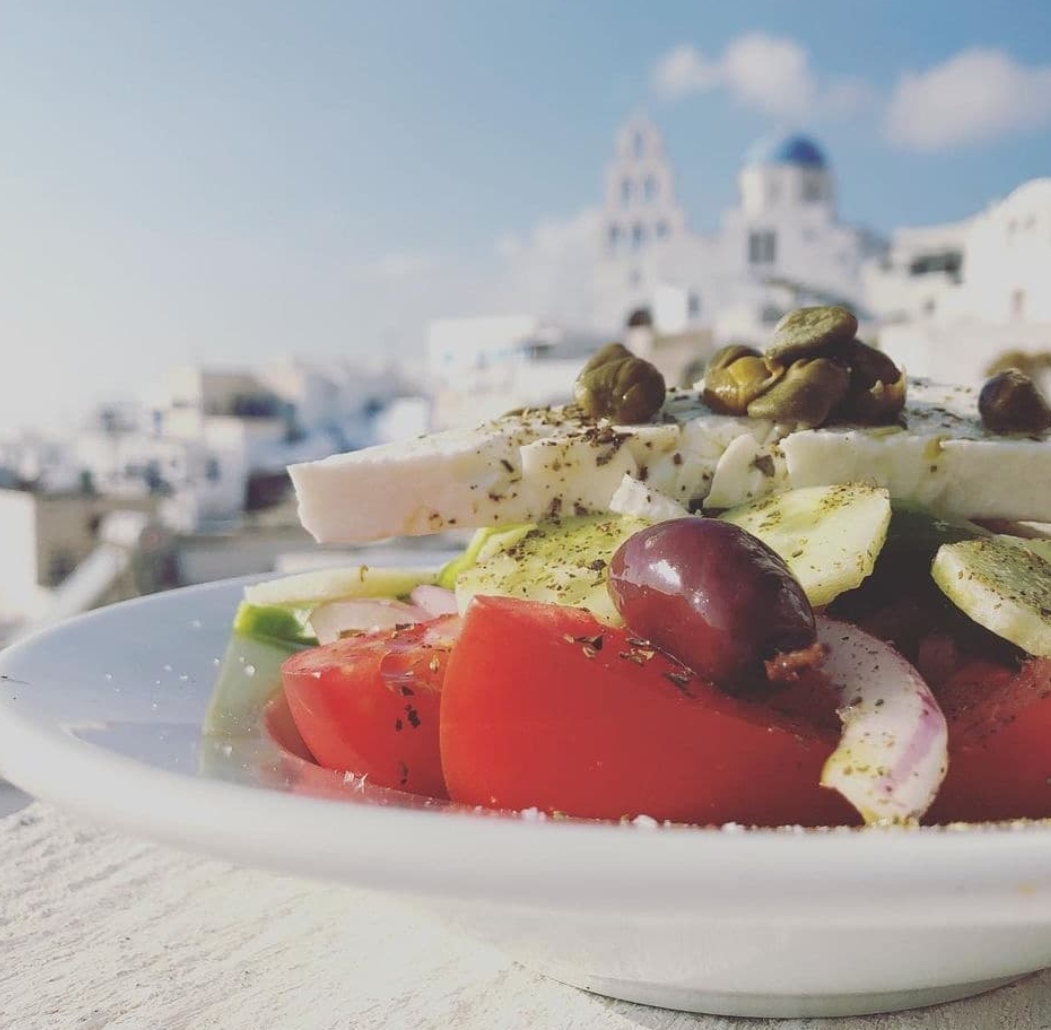 Greek Salad at Penelopes, Pyrgos