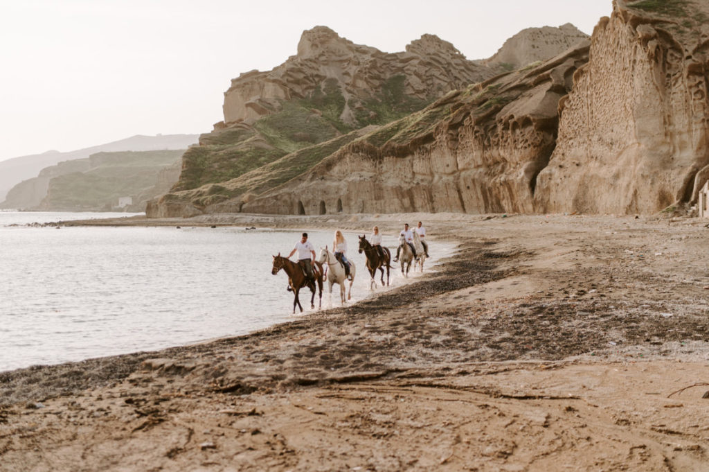 Horse-riding in Santorini